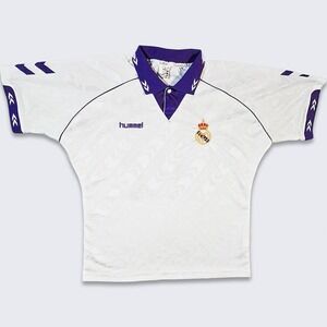 Real Madrid Vintage 90s Michael Laudrup Hummel Soccer Jersey